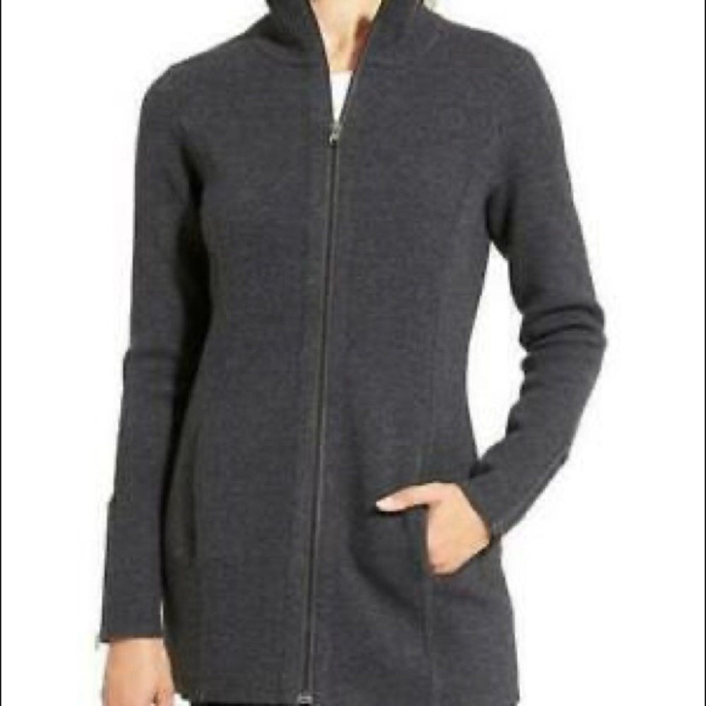 Athleta- chill chaser sweater coat 🖤🍂🍁☕️